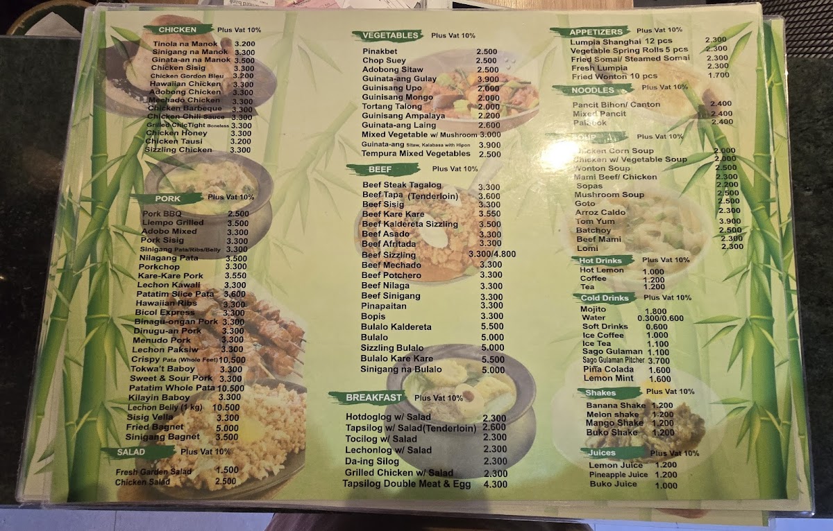 Menu Pinoy Turo Restaurant W.l.l-2